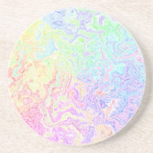 Dessous De Verre En Grès Tourbillon Acide (Devant)