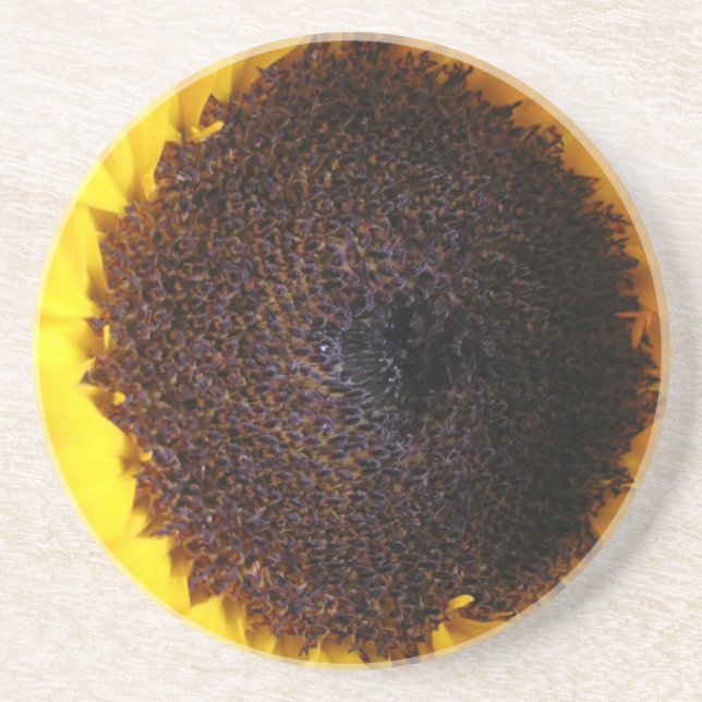 Dessous de verre en grès tournesol (Devant)