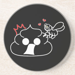 Dessous De Verre En Grès Trahison - Brootsch le PooPoo