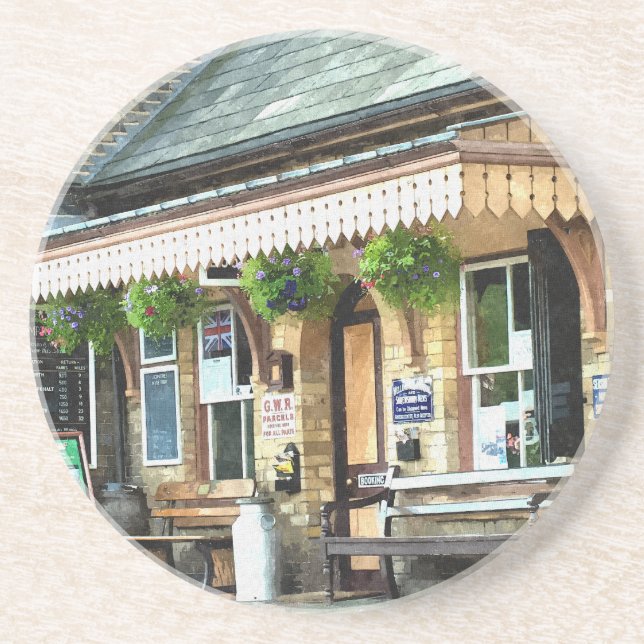 DESSOUS DE VERRE EN GRÈS TRAIN STATIONS (Devant)