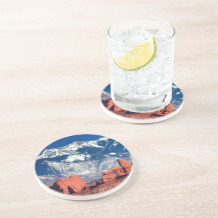 Dessous De Verre En Grès Traînée équilibrée de roche