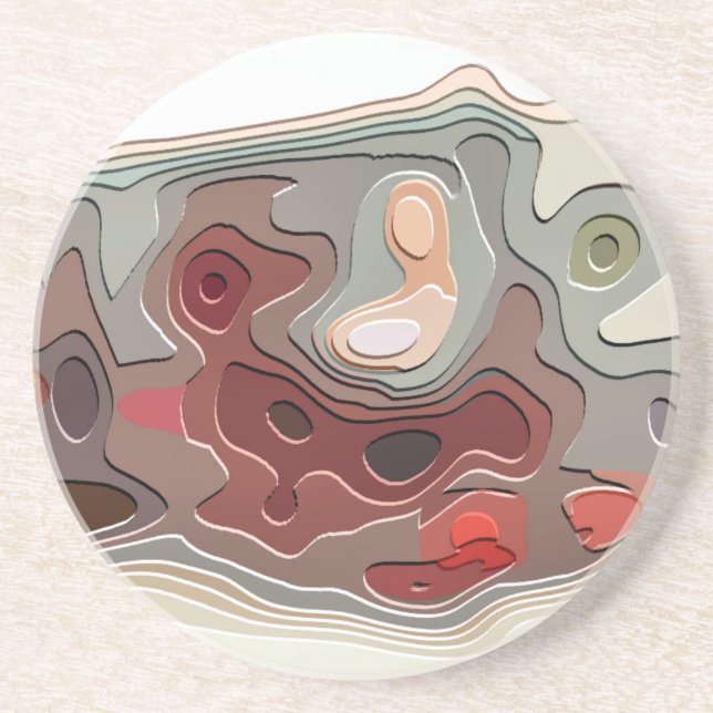 DESSOUS DE VERRE EN GRÈS TRAINS (Devant)