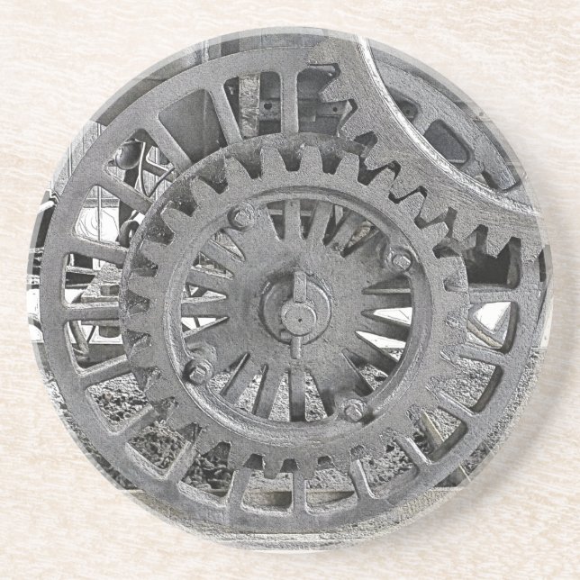 DESSOUS DE VERRE EN GRÈS TRAINS À VAPEUR (Devant)