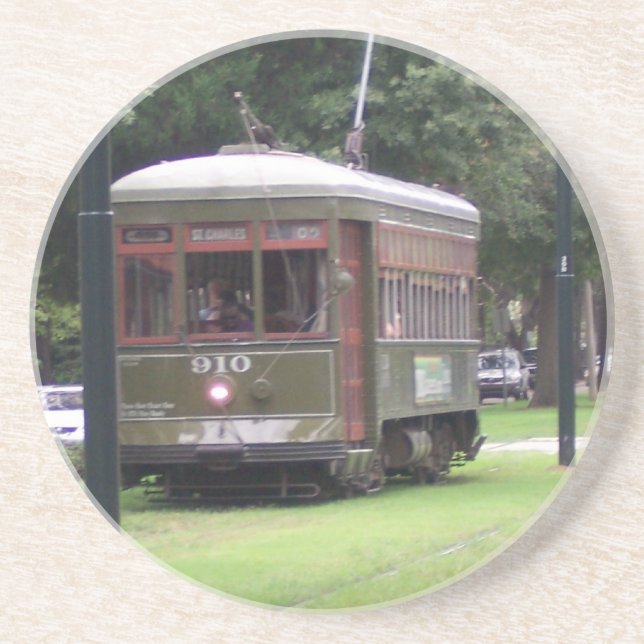 Dessous De Verre En Grès Tramway (Devant)