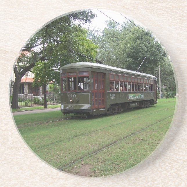 Dessous De Verre En Grès Tramway (Devant)