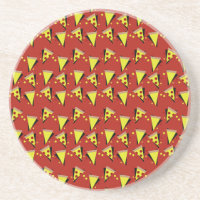 Tranche de pizza pepperoni géométrique italienne