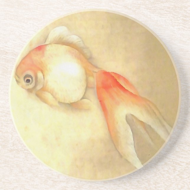 Dessous De Verre En Grès Tranquil Japanese Goldfish (Devant)