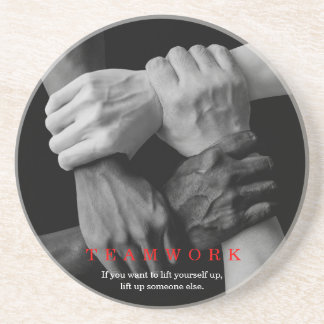 Dessous De Verre En Grès Travail D'Équipe Motivation Inspiration Citation M