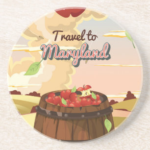 Dessous De Verre En Grès Travel To Maryland travel poster