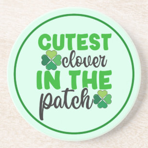 Dessous De Verre En Grès Trèfle le plus mignon du patch-61106