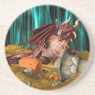 Dessous De Verre En Grès Trésor de dragon