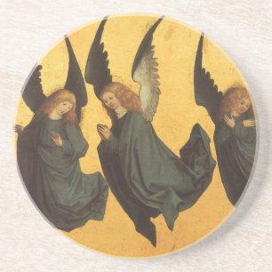 Dessous De Verre En Grès Trio d'anges de la Renaissance par Maître du Livre