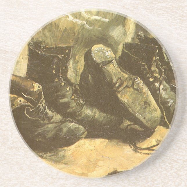 Dessous De Verre En Grès Trois paires de chaussures de Vincent van Gogh (Devant)