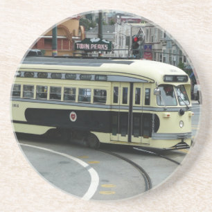 Dessous De Verre En Grès Trolley de San Francisco