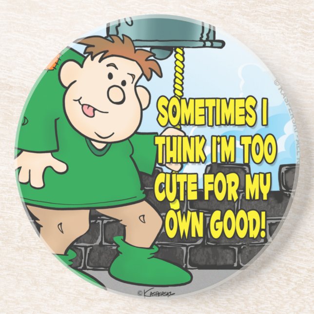 Dessous De Verre En Grès Trop mignon (Devant)