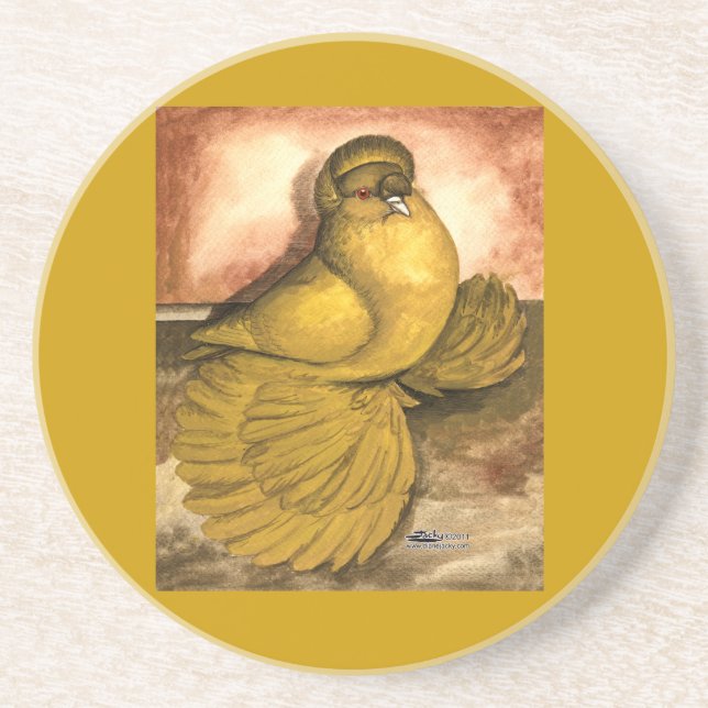 Dessous De Verre En Grès Trumpeter Pigeon (Devant)