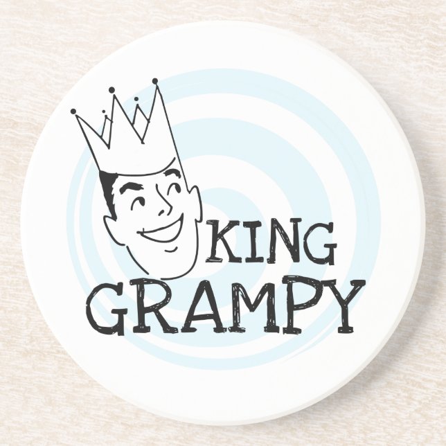 Dessous De Verre En Grès Tshirts et Cadeaux de King Grampy (Devant)