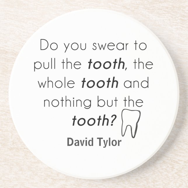 Dessous De Verre En Grès Tu jure ? (Devant)