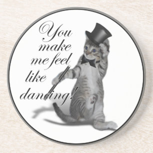 Dessous De Verre En Grès Tu me fais sentir comme Danser ! Tap Chat de danse