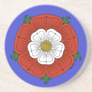 Dessous De Verre En Grès Tudor Rose