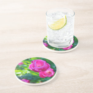 Dessous De Verre En Grès Tulipes roses