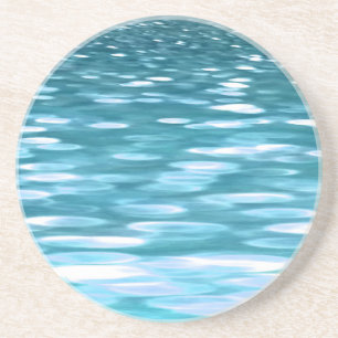 Dessous De Verre En Grès Turquoise shimmer