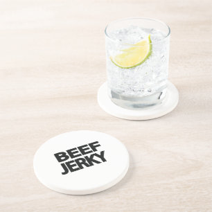 Dessous De Verre En Grès Typographie Gras de Beef Jerky