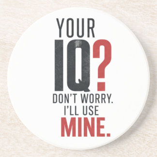 Dessous De Verre En Grès Typographie Sarcasique Smart IQ