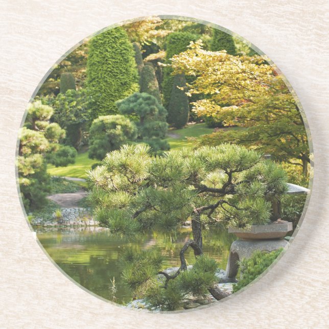Dessous De Verre En Grès Tyrolienne du Jardin Japonais (Devant)