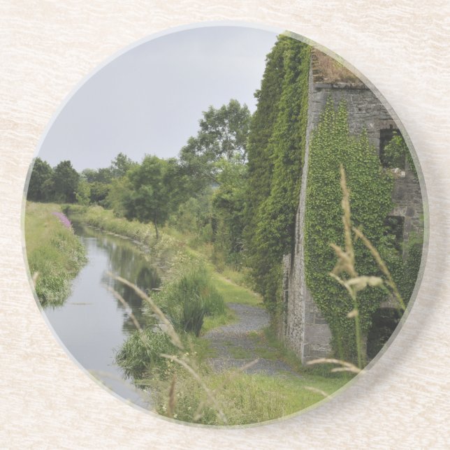 Dessous De Verre En Grès Un canal irlandais (Devant)