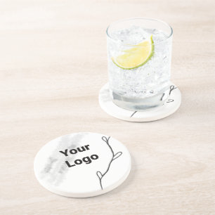 Dessous De Verre En Grès Un logo personnalisé simple et élégant ici compagn