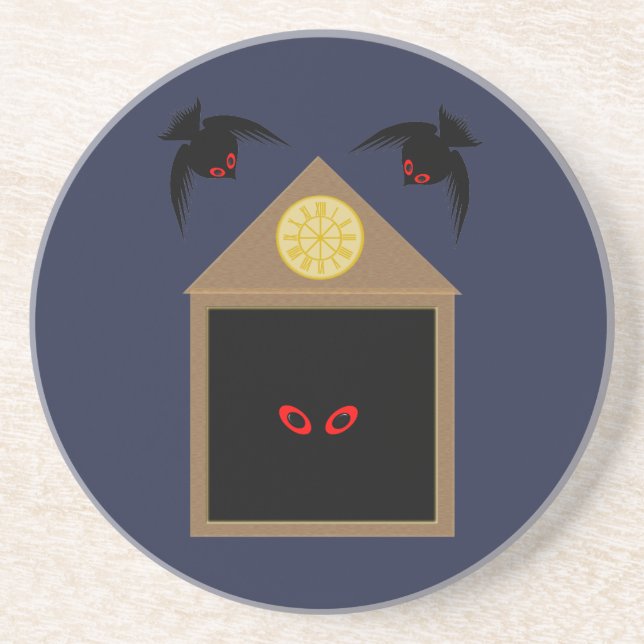 Dessous De Verre En Grès Un manque de générosité de Ravens Halloween (Devant)