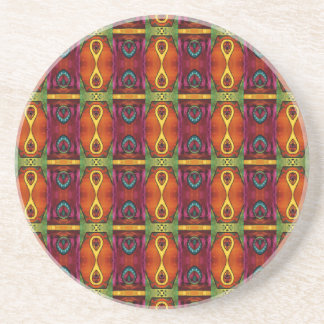 Dessous De Verre En Grès Un Motif africain ravissant