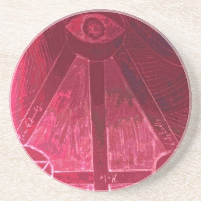 Dessous De Verre En Grès un oeil qui vous regarde (Devant)