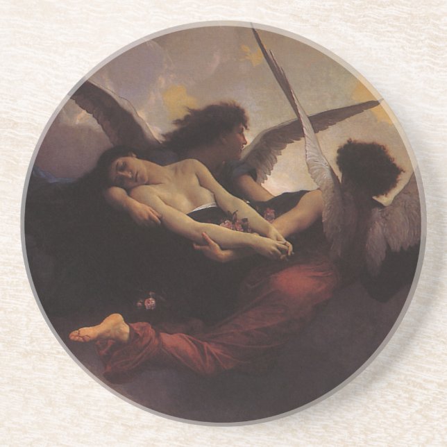 Dessous De Verre En Grès Une âme portée au ciel par Bouguereau (Devant)