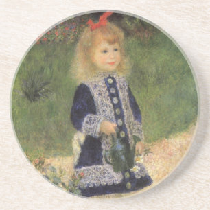 Dessous De Verre En Grès Une fille avec un arrosoir par Pierre Renoir