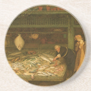 Dessous De Verre En Grès Une poissonnerie par Frederick Walker