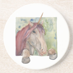 Dessous De Verre En Grès Unicorne