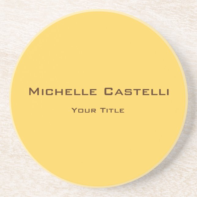 Dessous De Verre En Grès Unique professionnel classique simple (Devant)