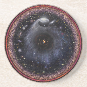 Dessous De Verre En Grès Univers radial logarithmique