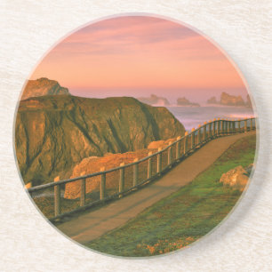 Dessous De Verre En Grès USA, Oregon, Bandon. Roches vues depuis la piste