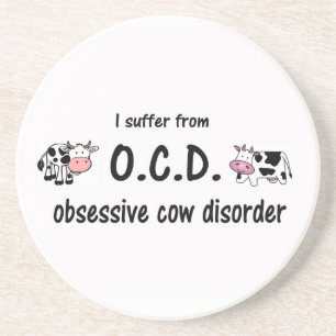 Dessous De Verre En Grès Vache à OCD