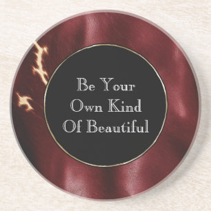 Dessous De Verre En Grès Vachette rouge profonde du sud-ouest