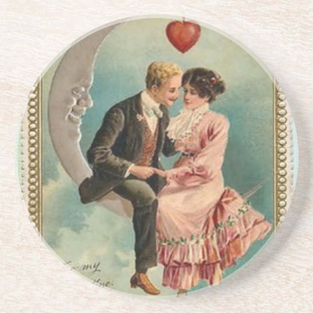 Dessous De Verre En Grès valentines victoriennes (Devant)