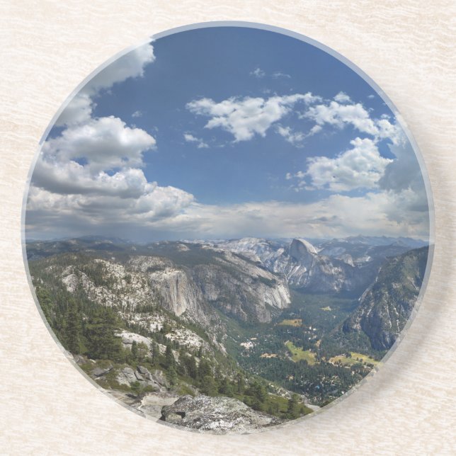 Dessous De Verre En Grès Vallée de Yosemite et demi-dôme d'Eagle Peak (Devant)