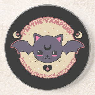 Dessous De Verre En Grès Vampurr Déplaisant Cute Halloween