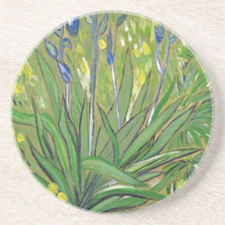 Dessous De Verre En Grès Van Gogh art Irises, reproduction acrylique