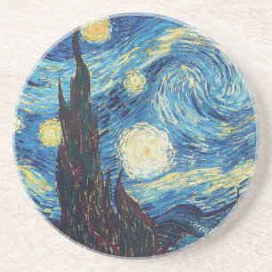 Dessous De Verre En Grès Van Gogh Starry Classic Nuit Impressionnisme Art
