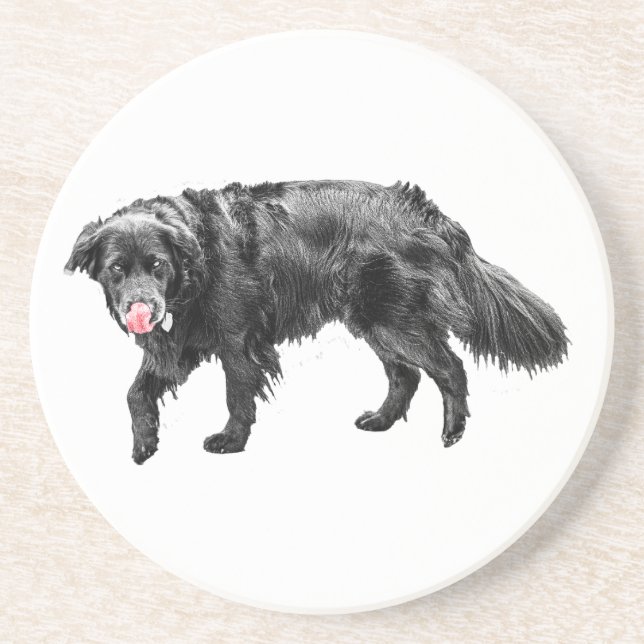 Dessous De Verre En Grès Vapeur de cannelle, Lick d'araignée (Devant)