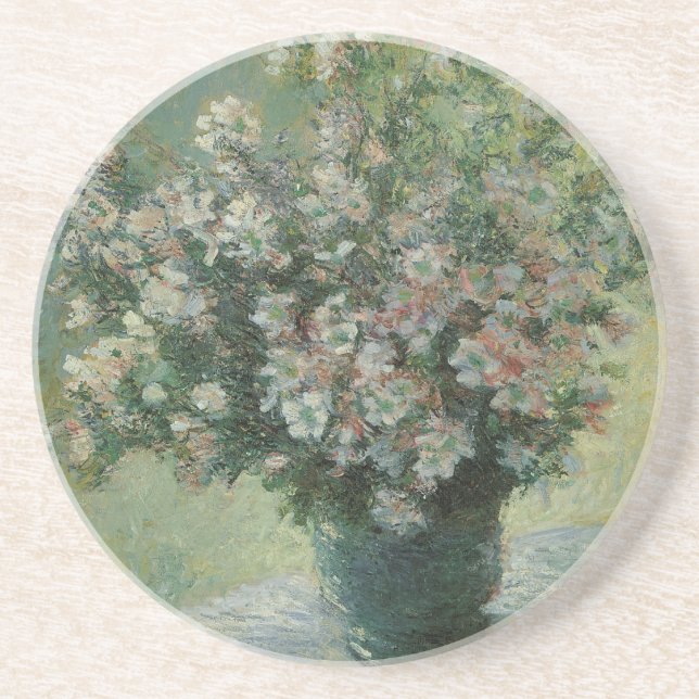 Dessous De Verre En Grès Vase de fleurs par Claude Monet (Devant)